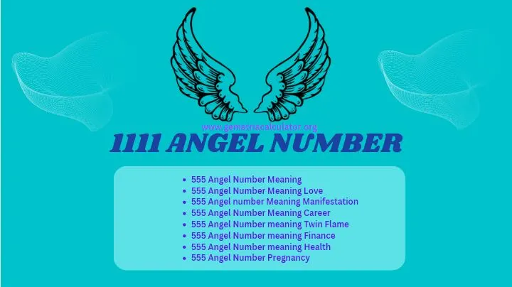 1111 angel number meanings
