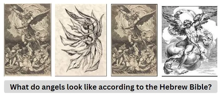 What do angels look like according to the Hebrew Bible