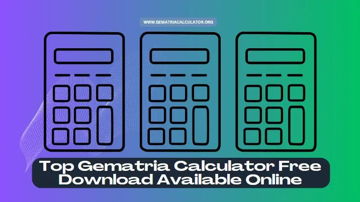 Gematria Calculator Free Download
